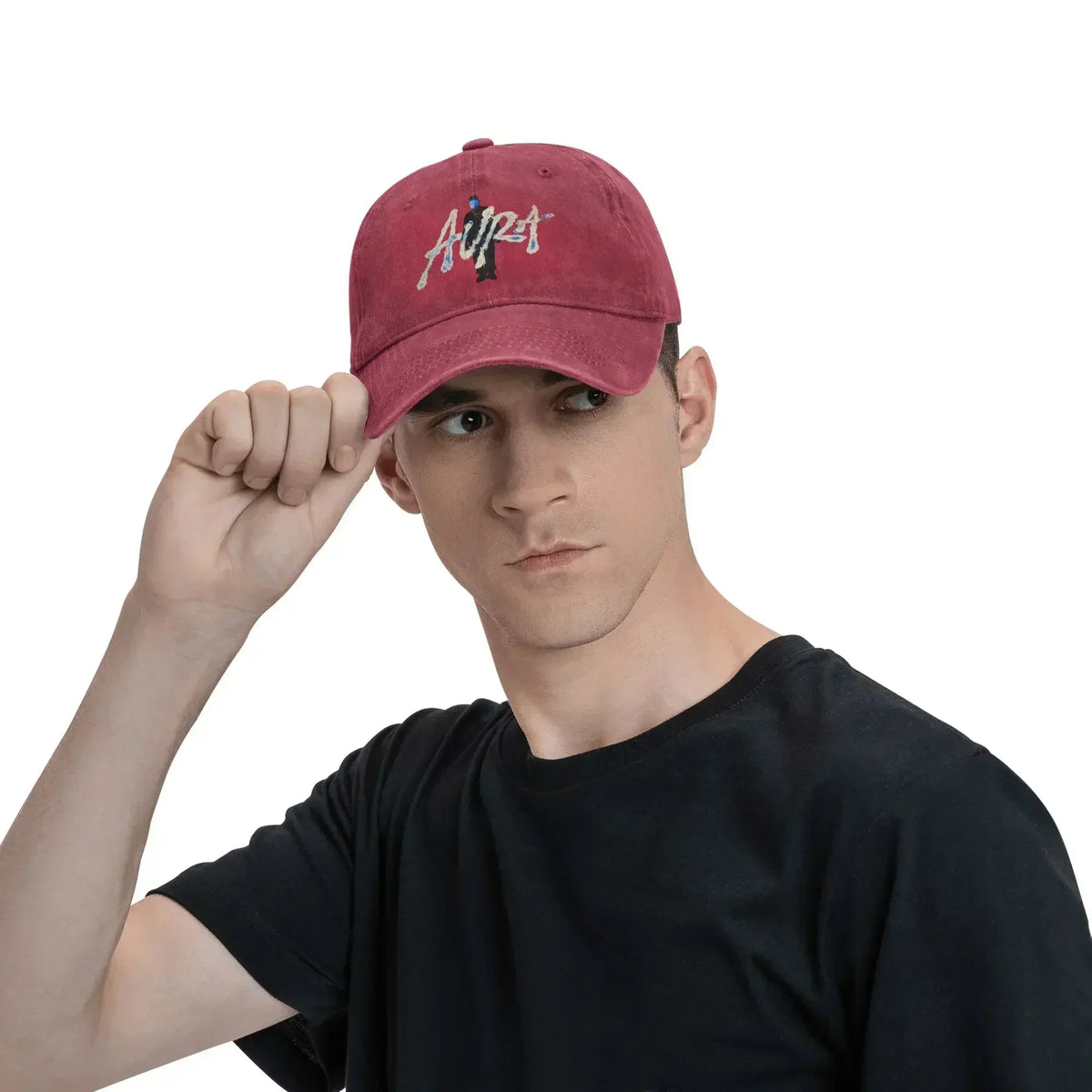 Rapper Maka Aura Tour 2025 Washed Baseball Cap Hat