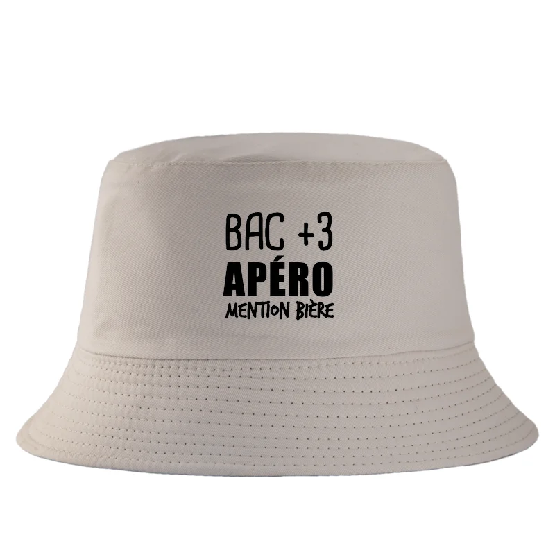 Bob Bac Plus Trois Aperitif Cotton Bucket Hat