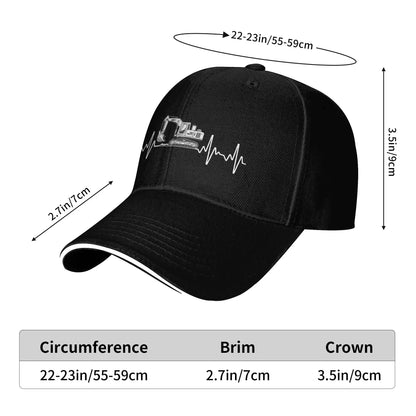 Funny Excavator Art Trucker Baseball Cap
