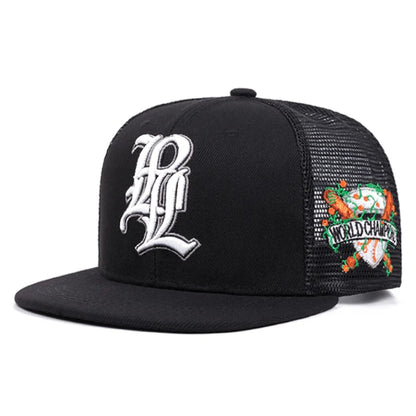 3D Embroidered P Letter Streetwear Snapback Cap