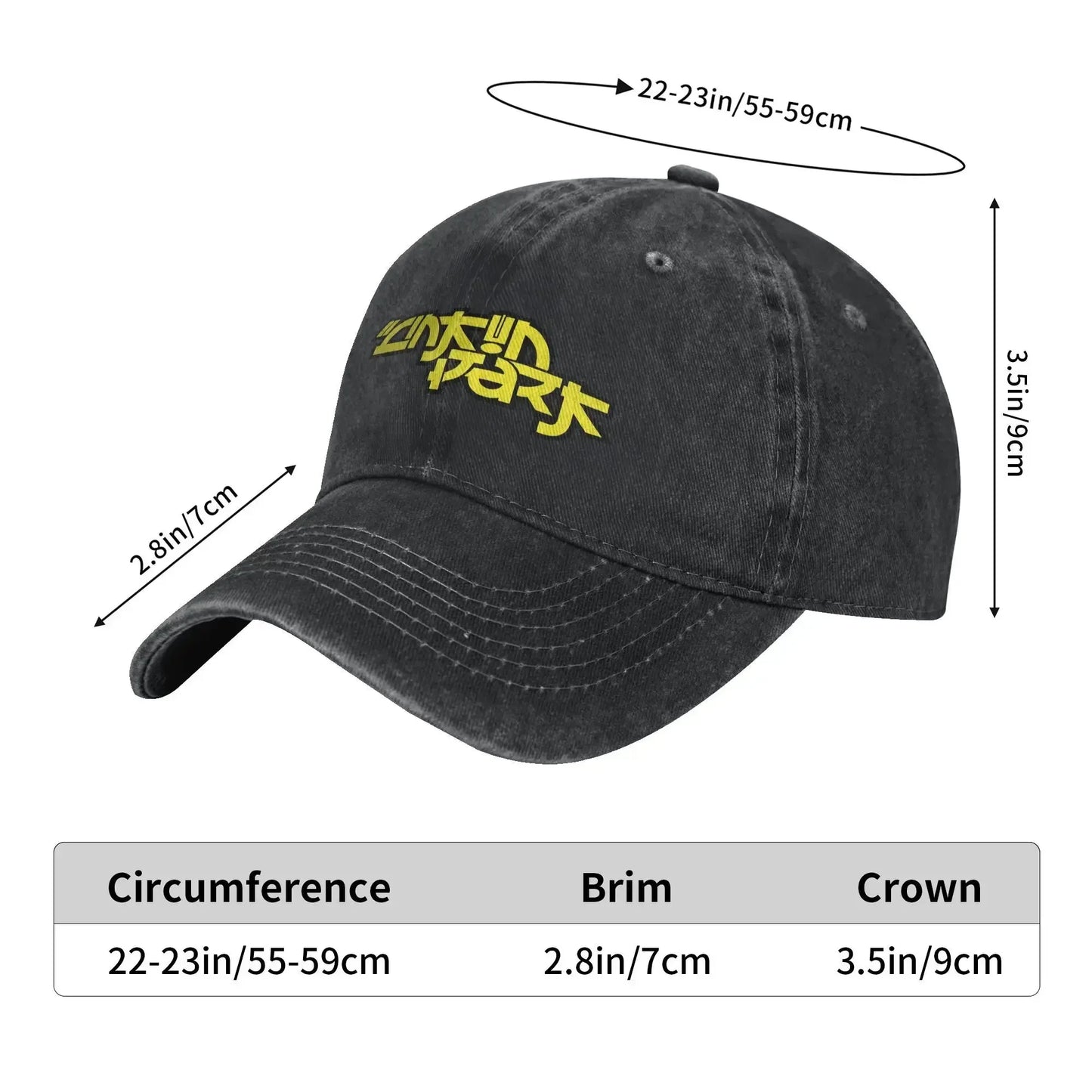 Logo Music Band Denim Baseball Cap