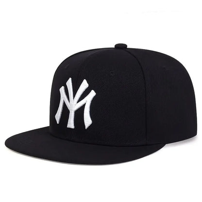 Unisex Letter Embroidered Adjustable Hip-Hop Snapback Cap