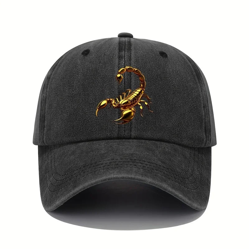 Golden Scorpion Retro Adjustable Baseball Cap