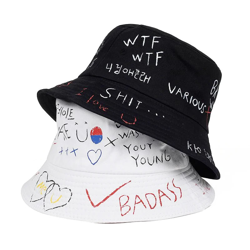 Outdoor Harajuku Bucket Hat Fishing Hip Hop Cap Men's