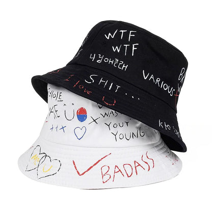 Outdoor Harajuku Bucket Hat Fishing Hip Hop Cap Men's