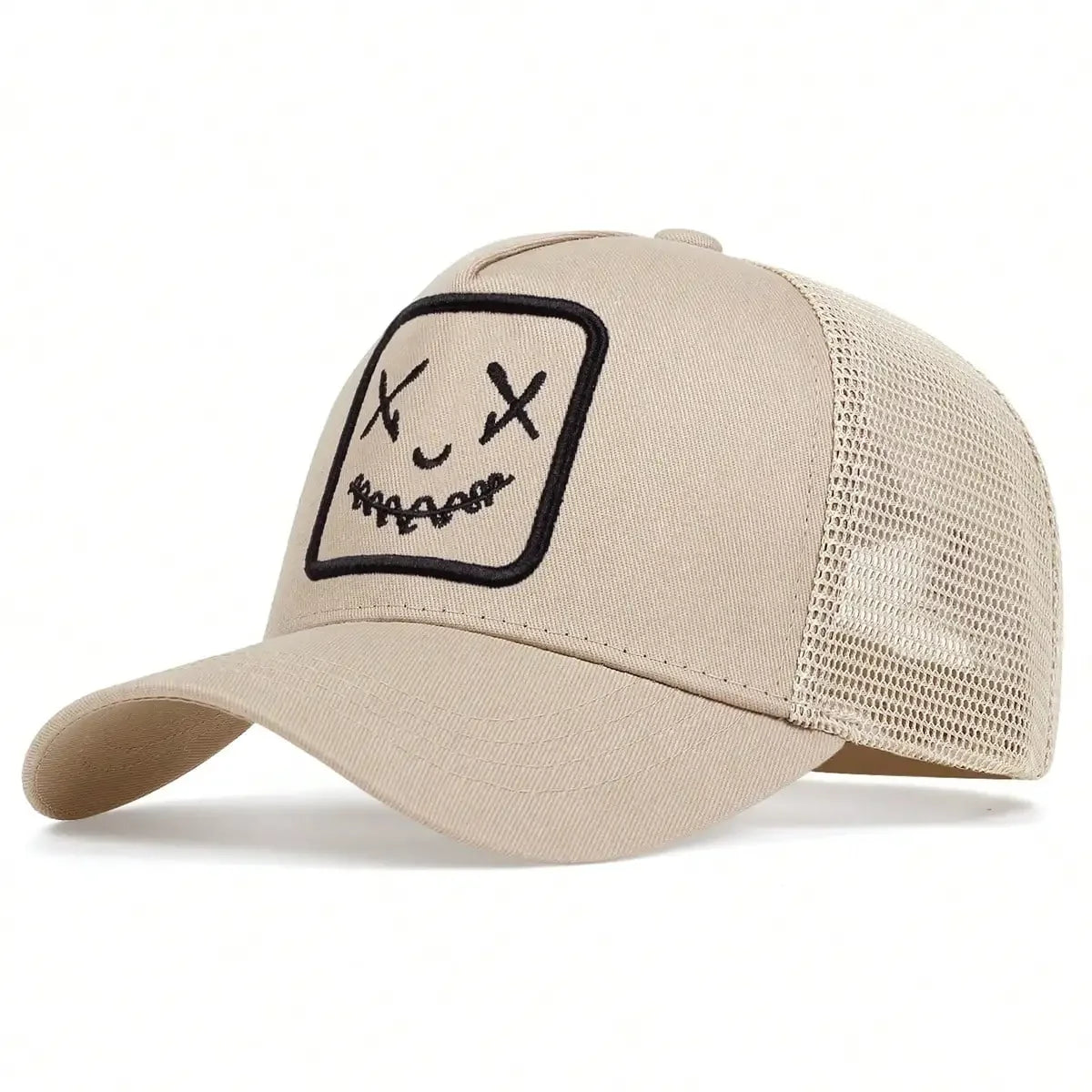 Men Women Smile Face Embroidery Baseball Caps Cotton Adjustable