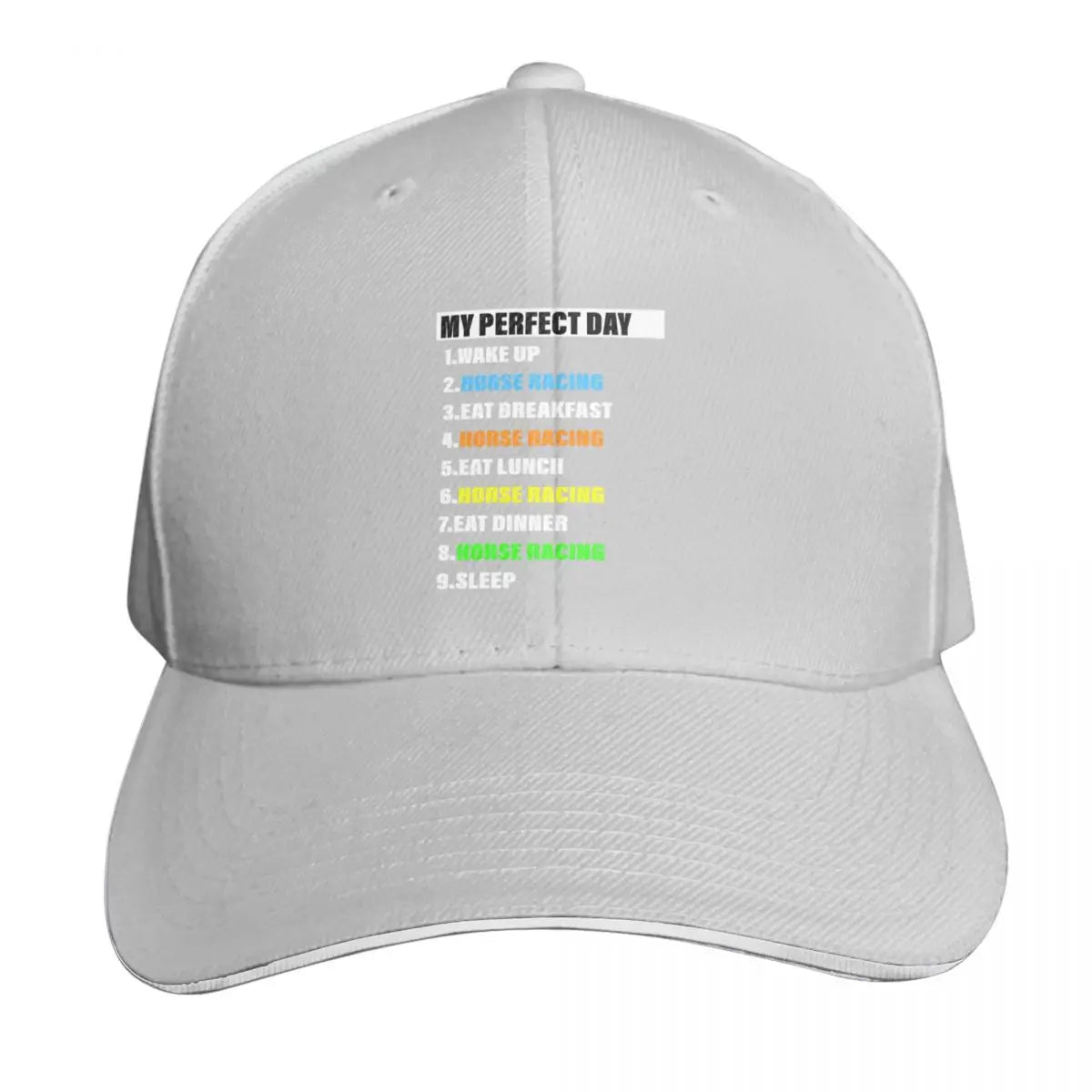 My Perfect Horse Racing Day Baseball Cap