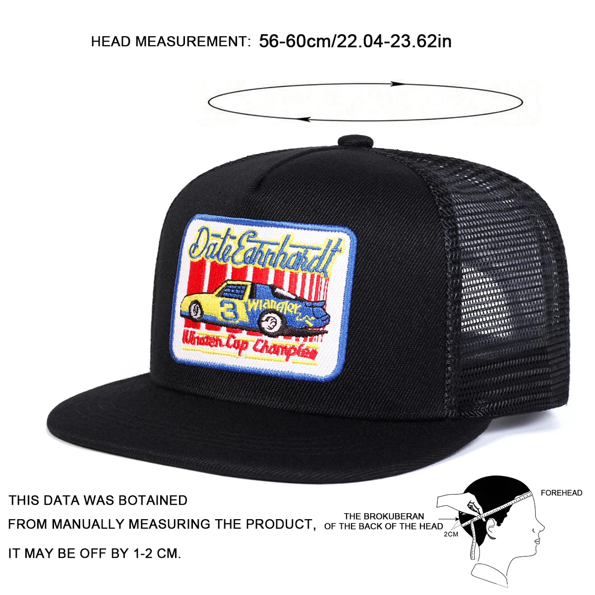 Unisex Embroidery Hip- Hop Net Hats Spring Summer Outdoor