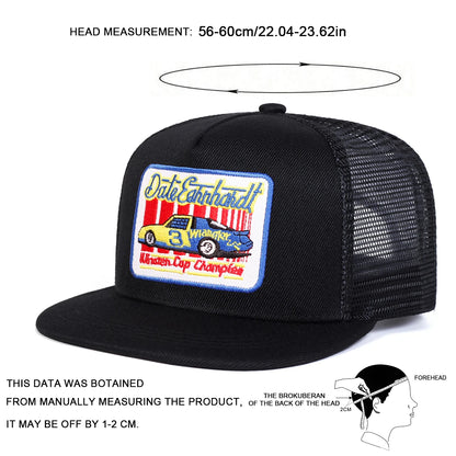Unisex Embroidery Hip- Hop Net Hats Spring Summer Outdoor