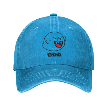 Boo Ghost Mario Distressed Baseball Cap