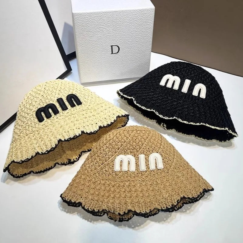 New Designer Handmade High Quality Letter Bucket Hats