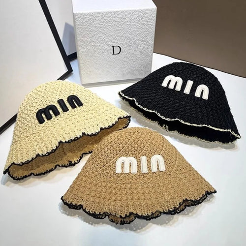 New Designer Handmade High Quality Letter Bucket Hats
