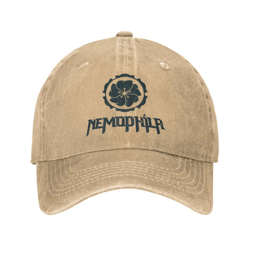 Retro Nemophila Green Logo Baseball Cap