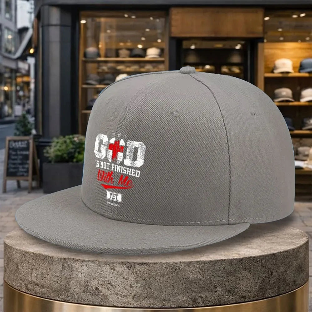 God Is Not Finished With Me Christian Snapback Cap