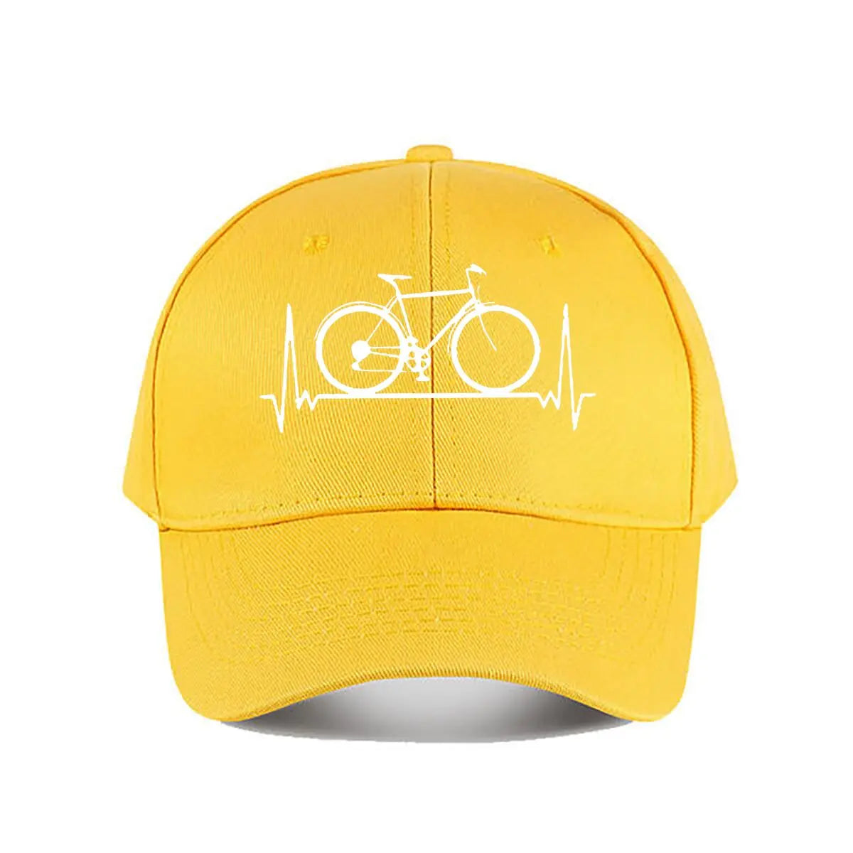 Bicycle Heartbeat Vinyl Baseball Cap