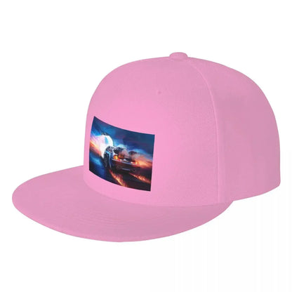 Back To The Future Delorean Time Machine Snapback Cap