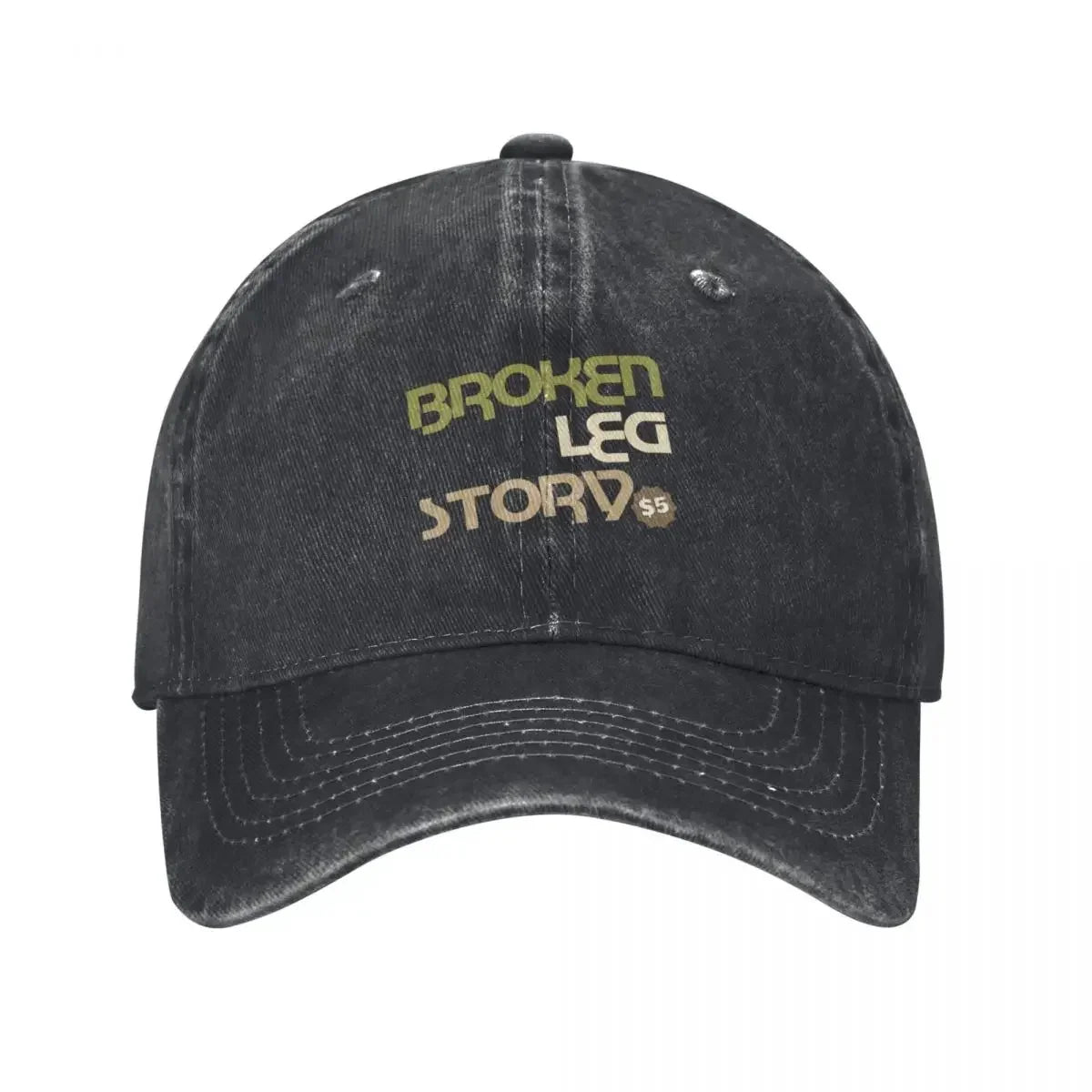 Broken Leg Story $5 Injury Graphic Baseball Cap