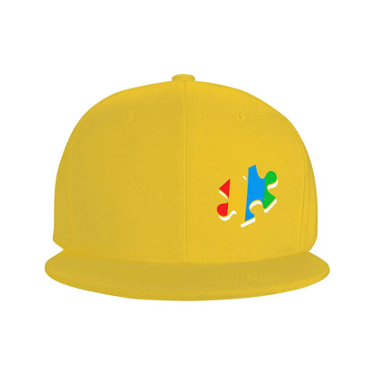 Autism Puzzle Piece Snapback Cap Hat