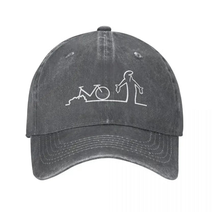 Bicycle La Linea Vintage Art Baseball Cap