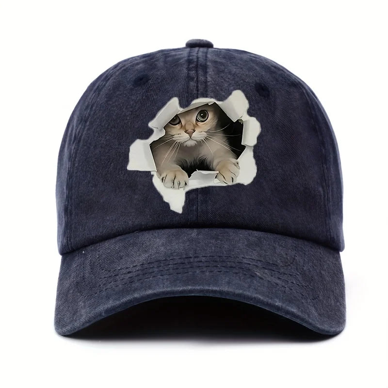Funny Cat Lover Sun Baseball Cap